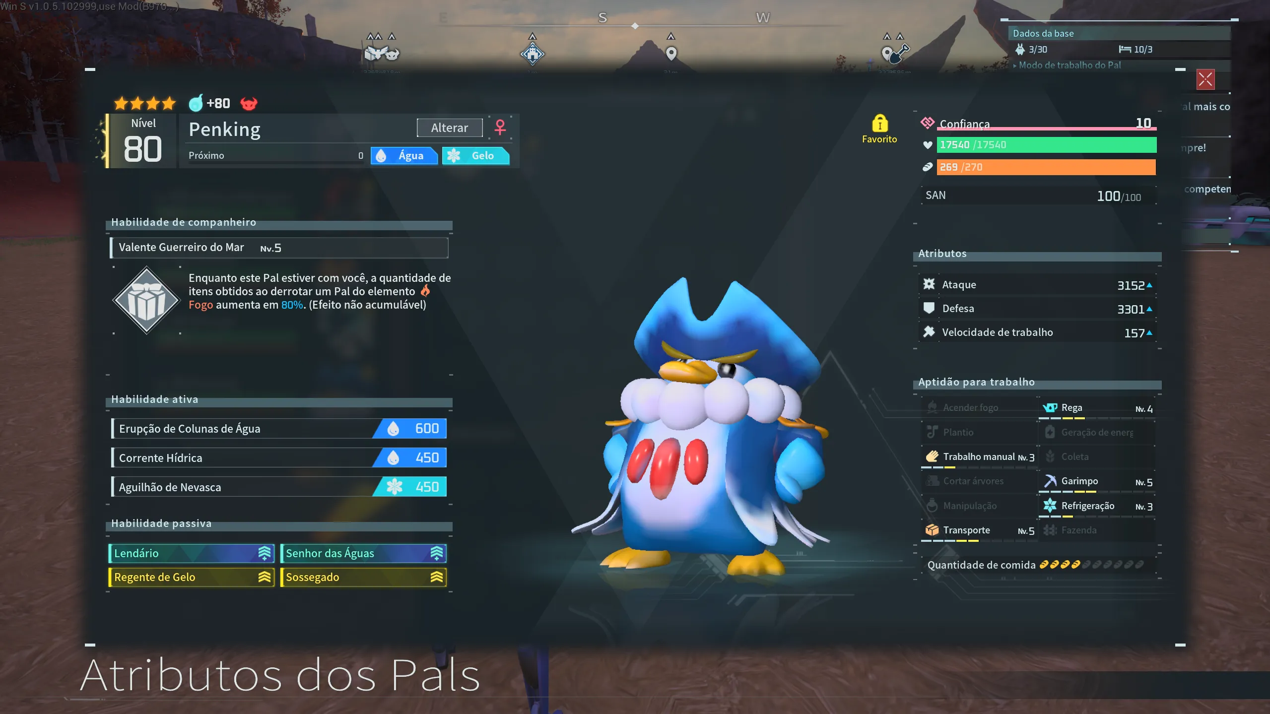 Versão Lendária do Penking, criada através do Breeding